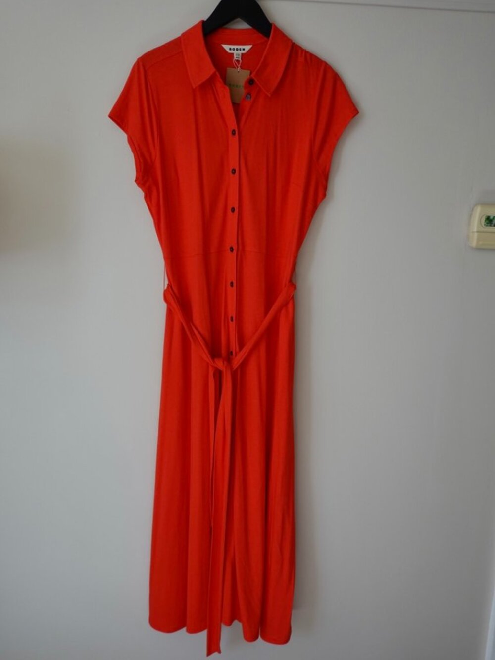 Boden Marcia Jersey Shirt Dress Poppy Red NWT Size 12